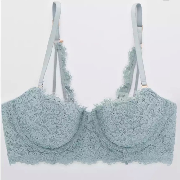 aerie Other - Aerie Real Power Balconette Lightly Lined Lace Bra